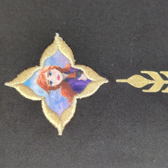 Disney Frozen II Sparkly Dress Girl Medium 7/8 Sparkling Grape - Picture 4 of 14